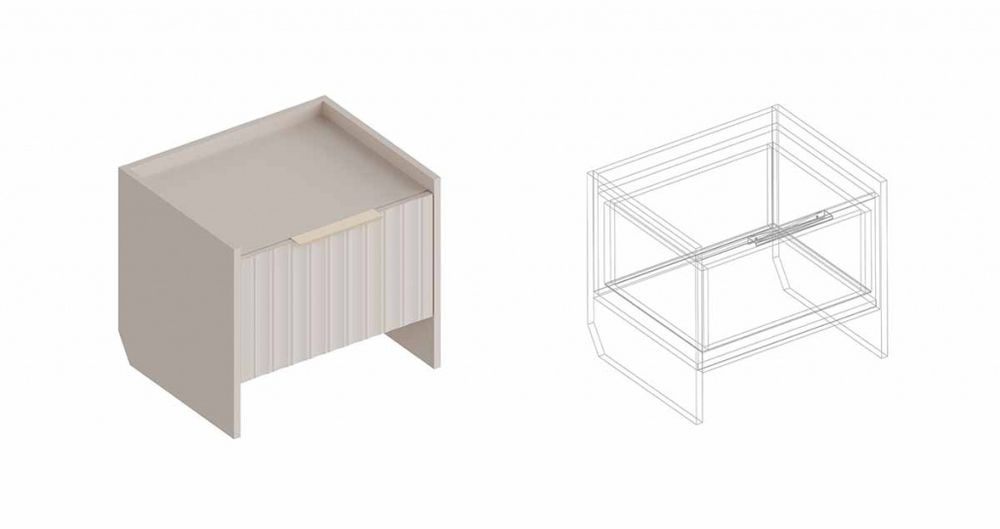 Тумба прикроватная "Тефия" 500