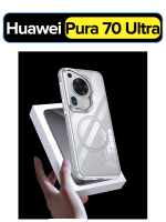 Чехол для Huawei Pura 70 Ultra WLONS Spirit Shield прозрачный, с MagSafe и металлической подставкой в блоке камеры