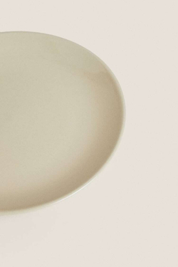ZARA HOME ДЕСЕРТНАЯ ТАРЕЛКА ИЗ КЕРАМОГРАНИТА, БЕЖЕВЫЙ