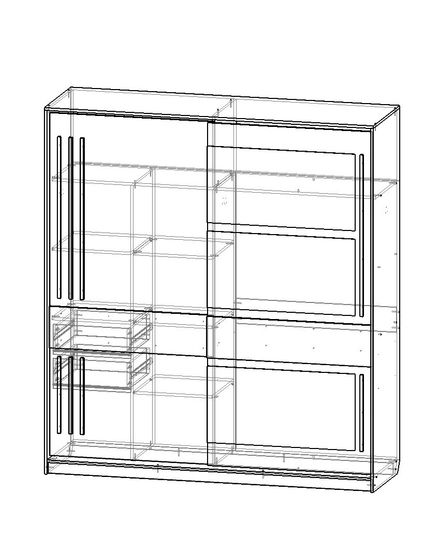 Шкаф-купе РОВЕННА-4 с зеркалами