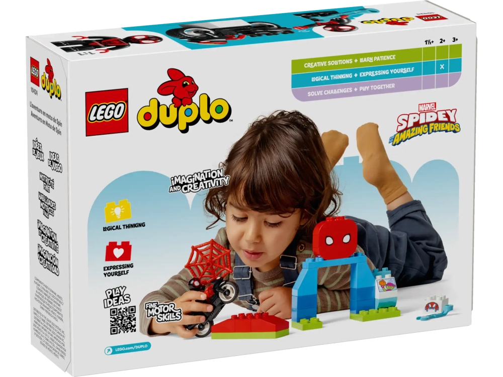 Конструктор LEGO Duplo 10424 Человек-паук: Приключение на мотоцикле