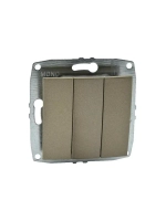 Выключатель 3-кл бронза