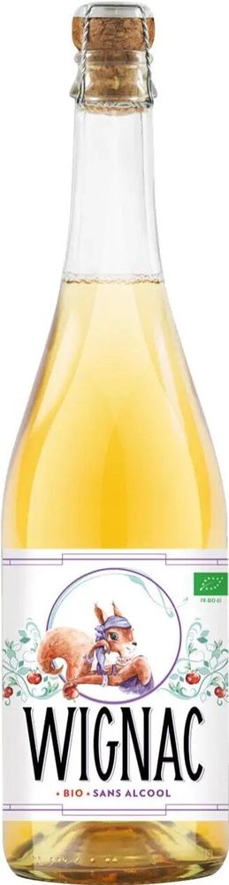 Напиток безалкогольный &quot;Сидр Уиняк&quot; / Cidre Wignac Sans-Alcool 0.75 - стекло