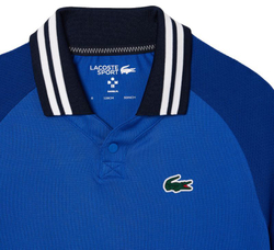 Футболка для мальчика теннисная Lacoste Sport X Daniil Medvedev Jersey Polo Shirt - blue/navy blue