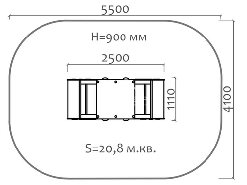 Качели-балансир двойные на пружинах 04652