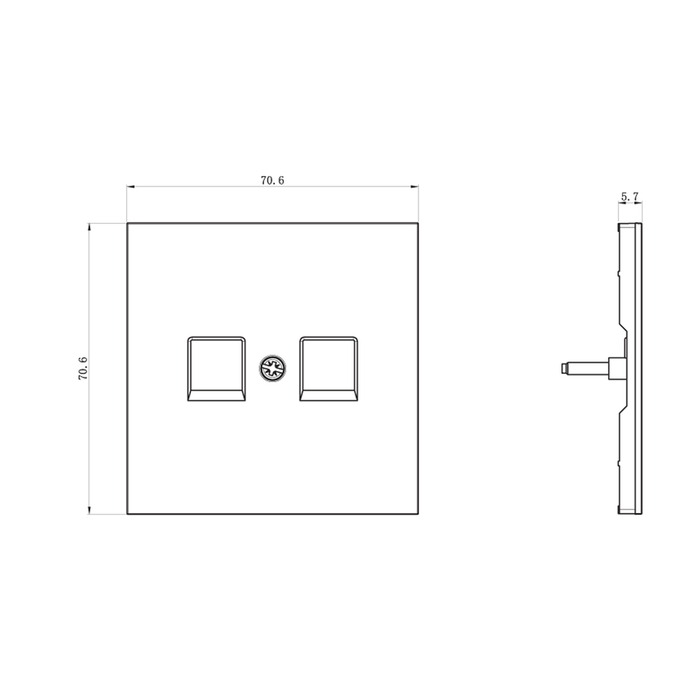Накладка для розетки RJ45, 2-я, матовый изумруд, серия R98