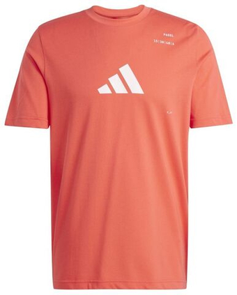 Мужская теннисная футболка Adidas Padel Category Graphic - красный