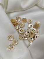 Пуговицы Гучч. перламутровые на прокол с персиковым отливом