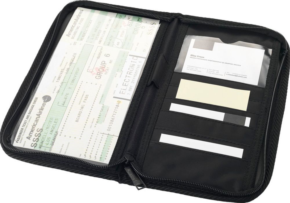 Дорожный бумажник Bilbao, цвет черный