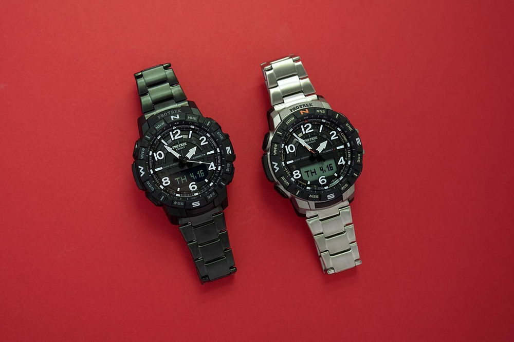 Японские наручные часы Casio Pro Trek PRT-B50T-7ER с хронографом