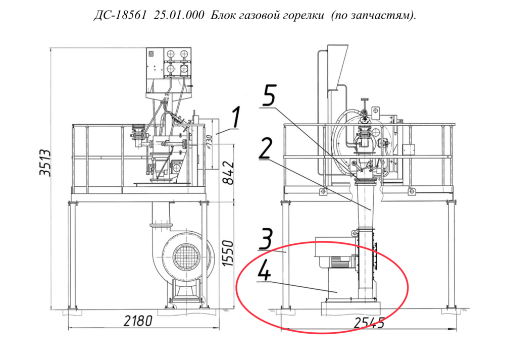 ДС-185 20.09.000 Установка вентилятора