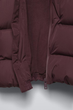 ZARA СТЕГАНАЯ КУРТКА WATER-REPELLENT, ЦВЕТ БУРГУНДСКОГО ВИНА