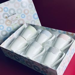 Lenardi 305-146 Набор из 6 кружек 380мл в под.уп.(х6)Фарфор