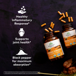 Organic India, Turmeric Formula, куркума, поддержка подвижности и здоровья суставов, 180 растительных капсул