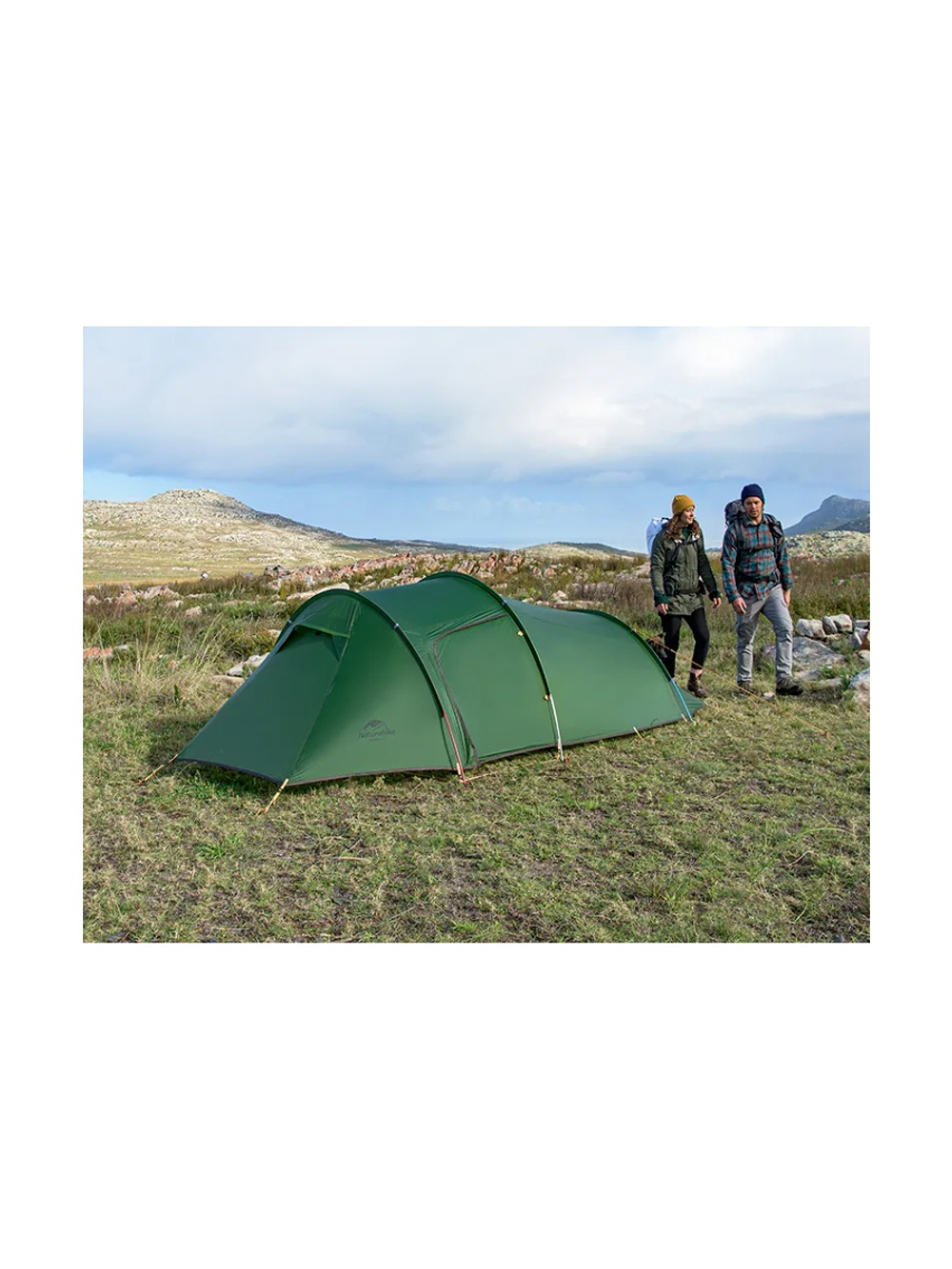Палатка Naturehike Opalus Si 2-местная, алюминиевый каркас, зеленая