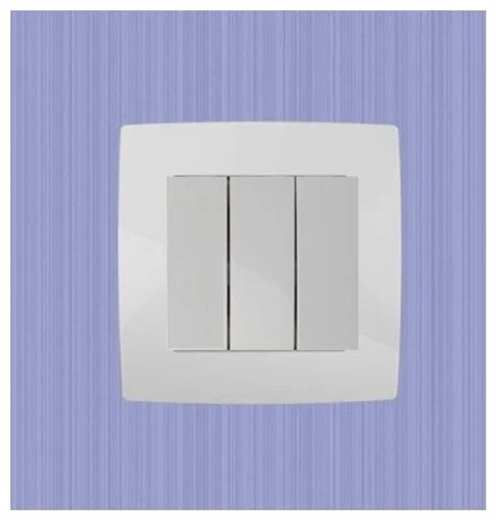 Выключатель 3-кл. СП Эра12 12-1107-01 10А IP20 250В 10AX механизм бел. Эра Б0014669