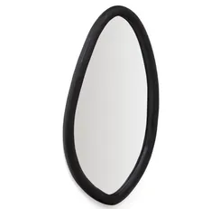 Зеркало Magrit 110x60 см, массив мунгура черного цвета