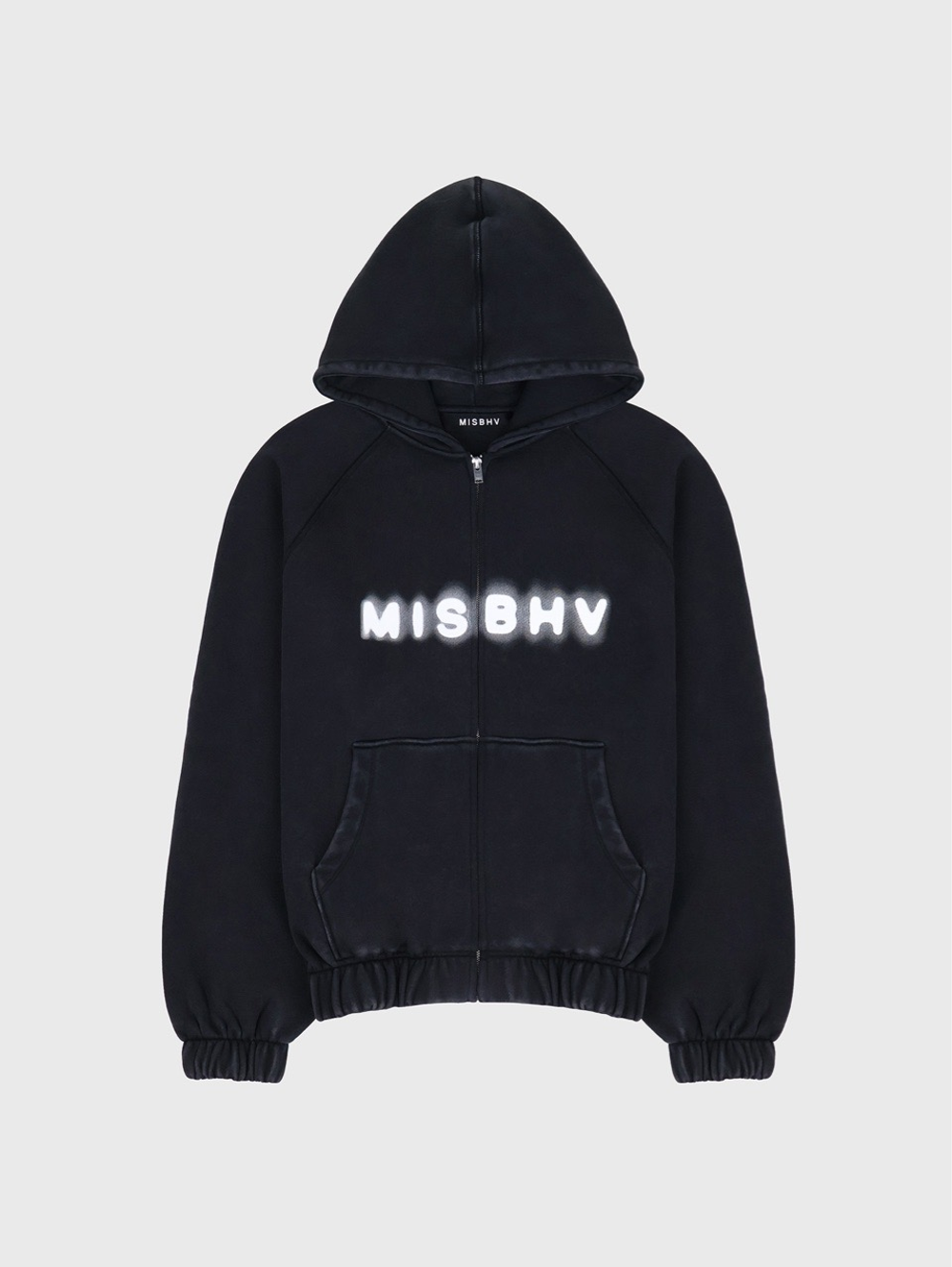 Худи на молнии MISBHV Community Zipped Hoodie Washed Black