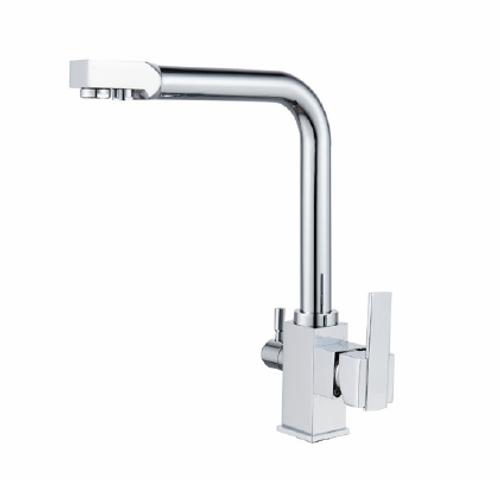 MN4357 Смеситель для кухни с подключением фильтра питьевой воды хром