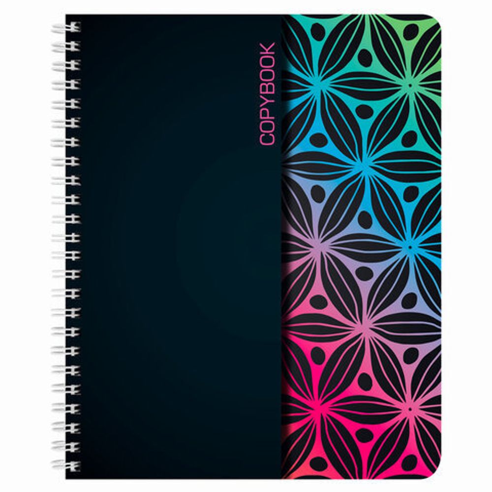 Тетрадь А5, 48 л., BRAUBERG ЭКО, гребень, клетка, обложка картон, АБСТРАКЦИЯ, 403053, 1шт