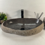 Раковина из речного камня RS-65270 65*40*15 0863