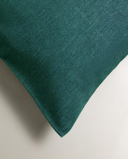 ZARA HOME ОДНОТОННАЯ НАВОЛОЧКА, БИРЮЗОВЫЙ