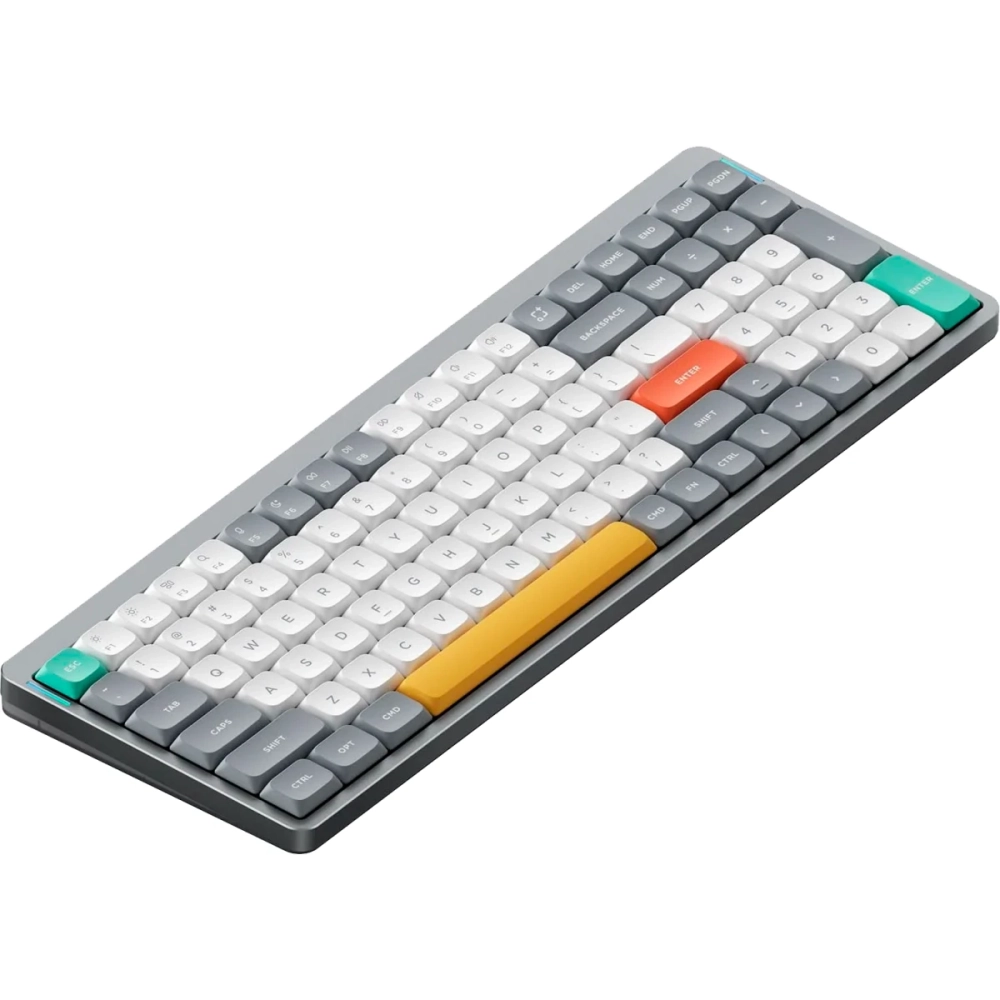 Беспроводная механическая клавиатура QMK Nuphy AIR96v2 Lunar Gray, RGB, Hot Swap, Red Switch (AIR96v2-LG-1)