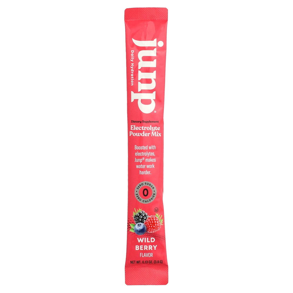 JUNP Hydration, электролитная порошковая смесь, со вкусом лесных ягод, 20 пакетиков по 3,8 г (0,13 унции)