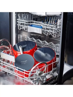 KitchenAid Кастрюля эмалированная 18 см 2 л с крышкой Империя Красная