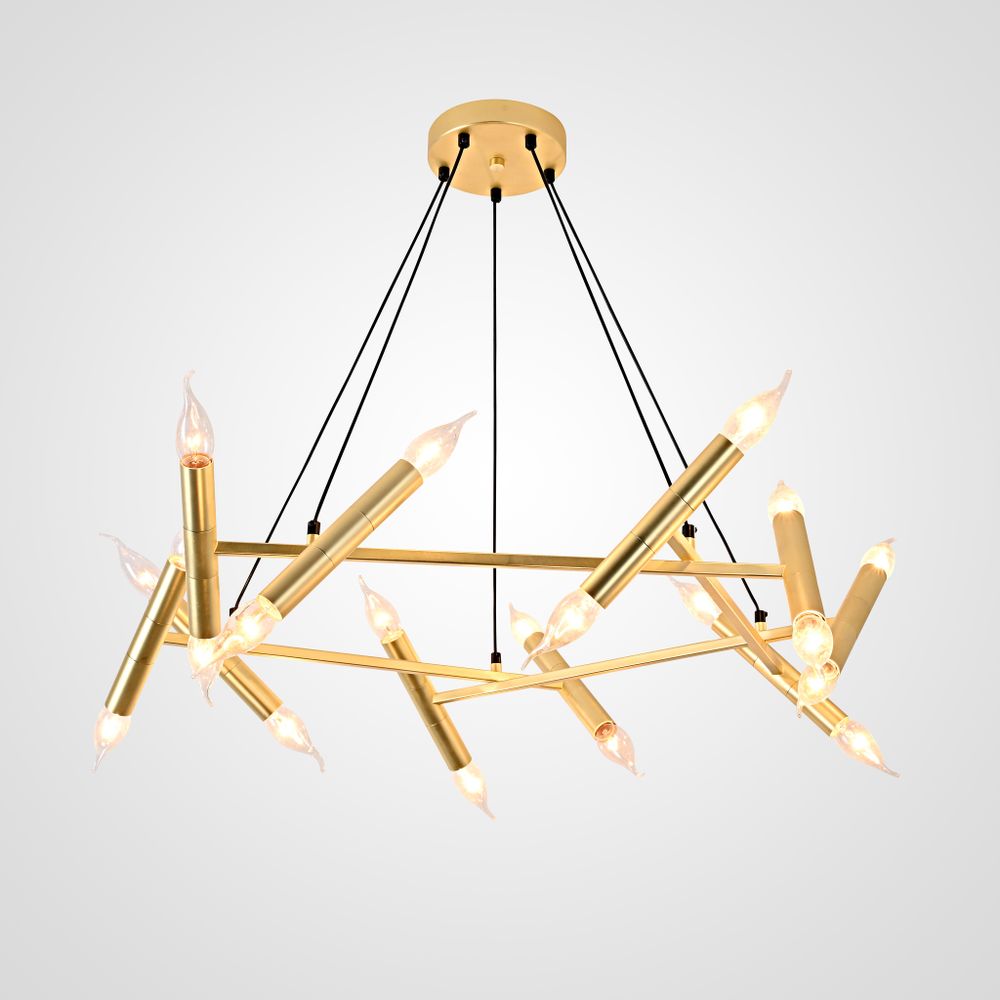 Подвесная Люстра Jonathan Browning Le Pentagone Chandelier 20 Light By Imperiumloft