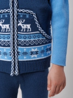 Жилетка вязаная на молнии