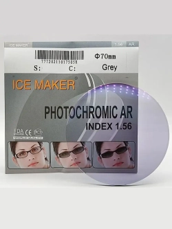 Линза для очков стигматич. 1шт  ICE MAKER 0.00  d 70 ind 1.5
