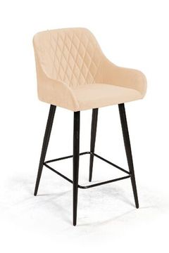 Стул полубарный Robert, бархат бежевый 5