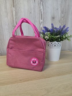 Термосумка для обеда, маленькая розовая 0331-3