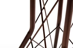 "Конте" интерьерный стол из HPL круглый Ø70см, цвет "дуб"