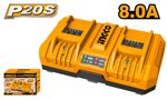 Двойное зарядное устройство 2х20B 8A  INGCO FCLI2082 INDUSTRIAL