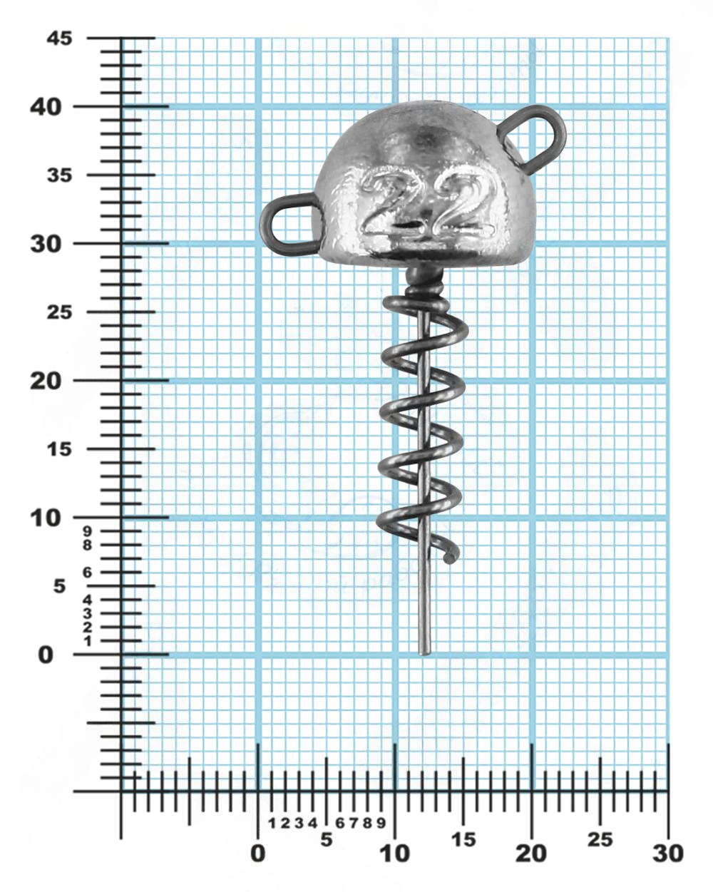 Огрузка "Гриб Штопор" 30мм (3 шт/уп)