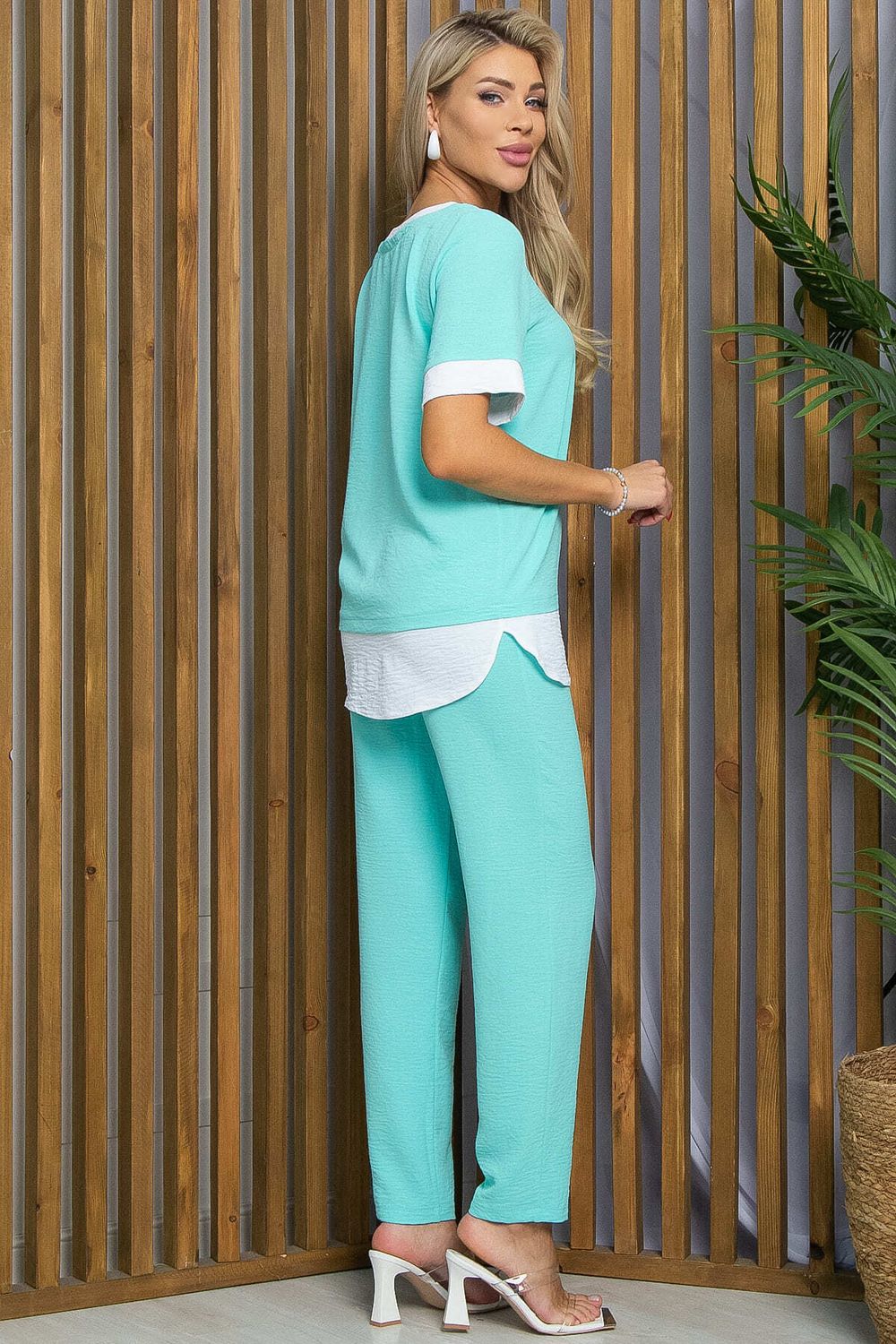 Костюм Нежный акцент (мятный) К13412-4М LT Collection