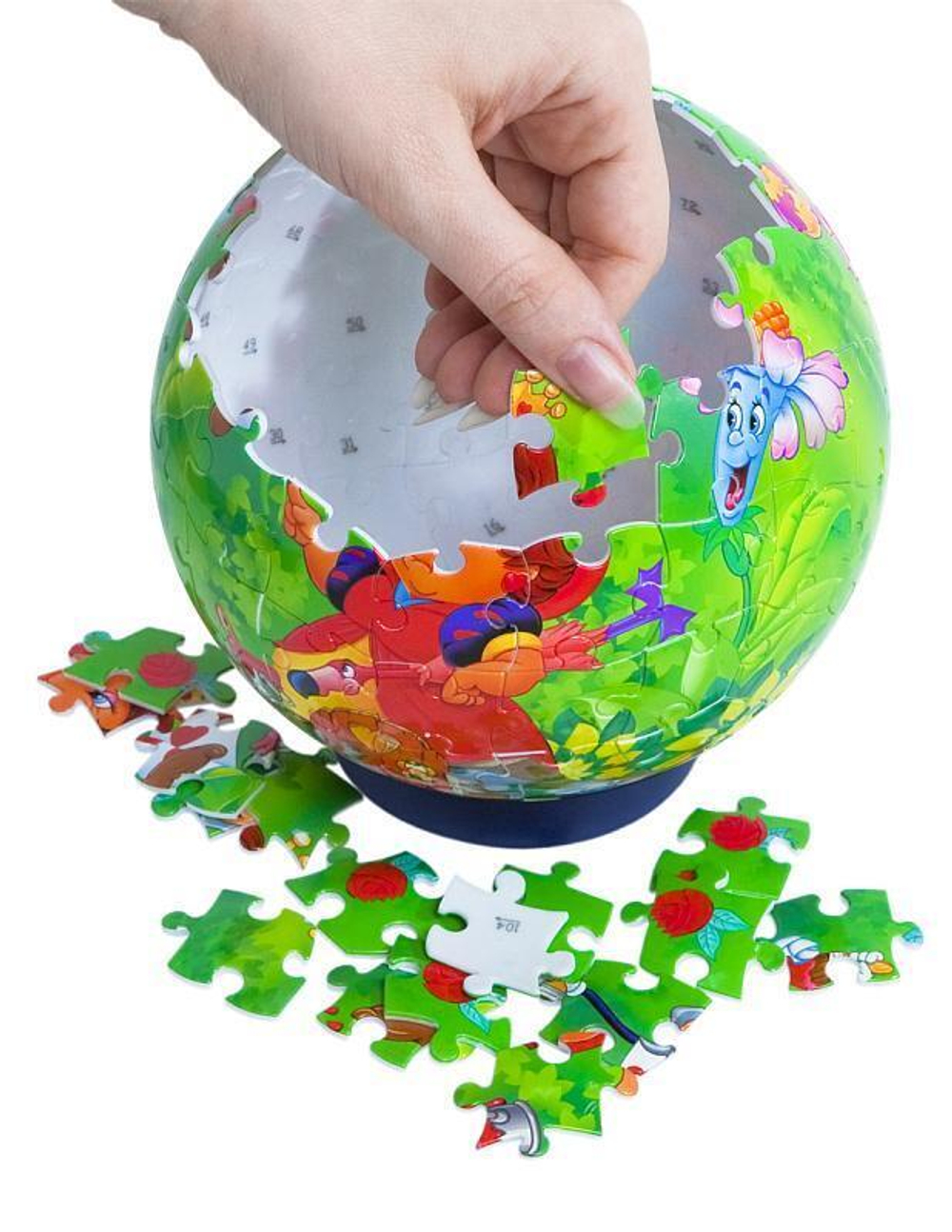 Пазл-шар 108эл. "Алиса в стране чудес" (Степ пазл)