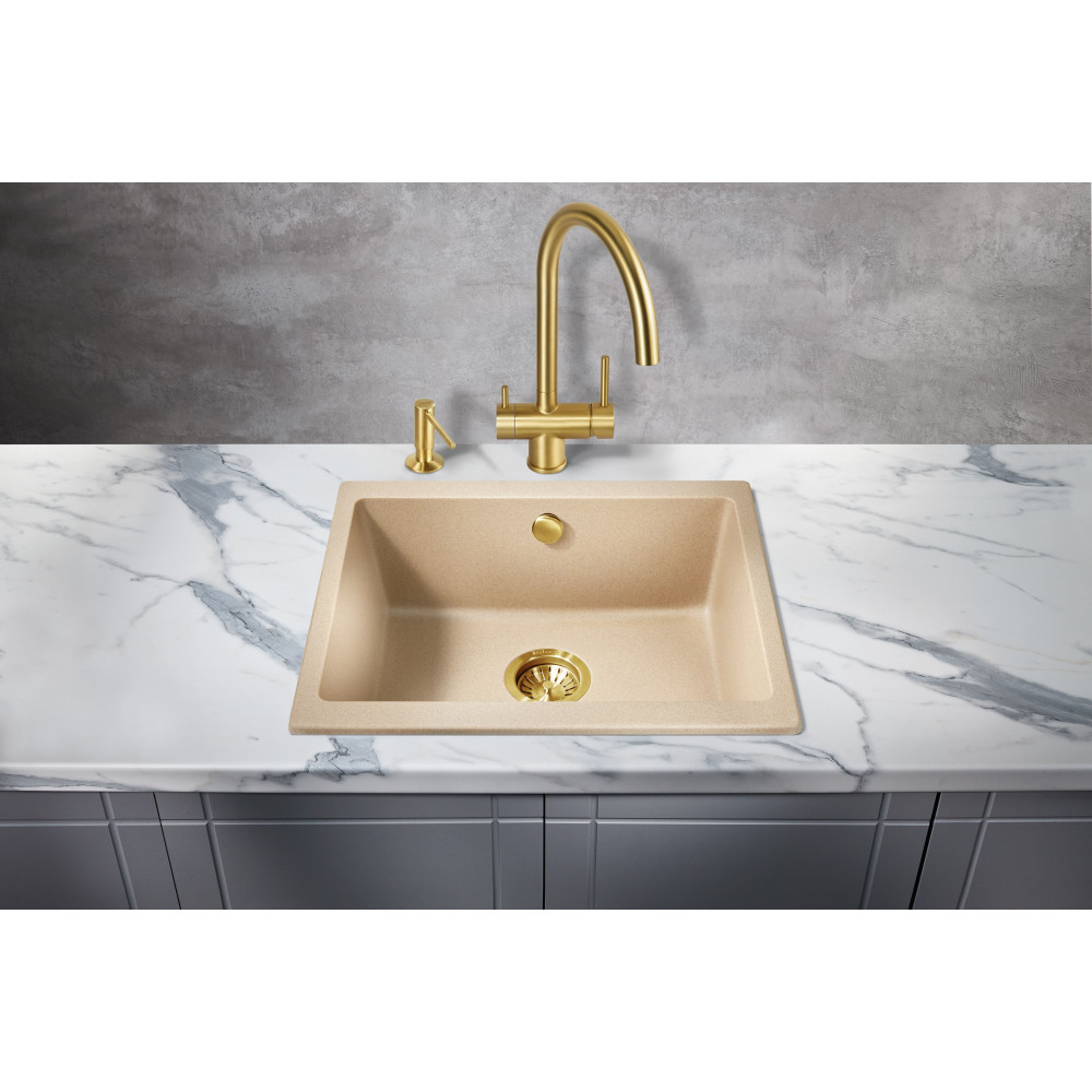 Мойка для кухни MILACIO Leon 55 Cuarzo MC.77084 бежевый