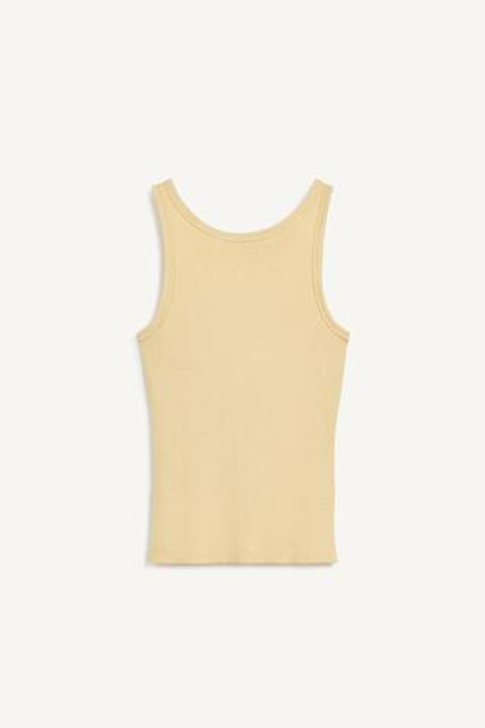 ZARA ТОП ИЗ СМЕСОВОГО ХЛОПКА, ЦВЕТ СЛИВОЧНОГО МАСЛА