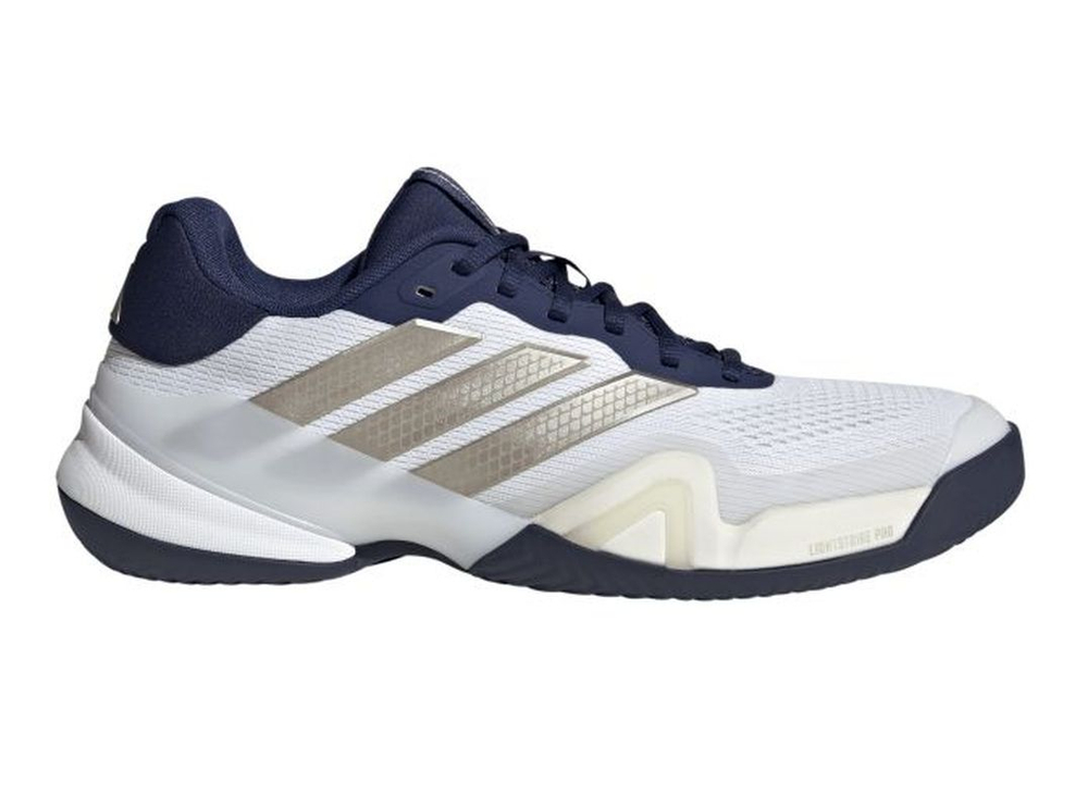 Мужские теннисные кроссовки Adidas Barricade 14 M Clay - cloud white/cyber metallic/dark blue