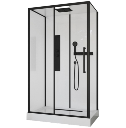 Душевая кабина Ceruttispa (ЧеруттиСпа) AMI120, с низким поддоном, 120x80x210