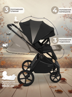 Коляска 3 в 1 Sweet Baby SBL Elegante Therma + автокресло Premier Grey Black