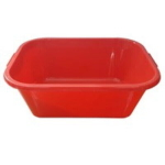 Таз прямоугольный 10 л ПП красный