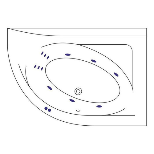 Акриловая ванна Excellent Aquarella P Line 1700x1100 WAEX.ARP17.LINE