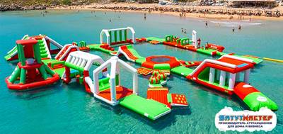 Большой надувной аквапарк «Фруктовый бум» с горками 31×27×5
