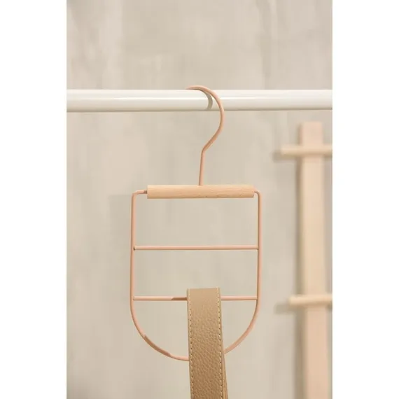Вешалка для ремней и шарфов SAVANNA Wood, 11,3×24×1,1 см, цвет розовый