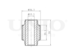 Сайлентблок задний задней цапфы UNIO RMP-20373