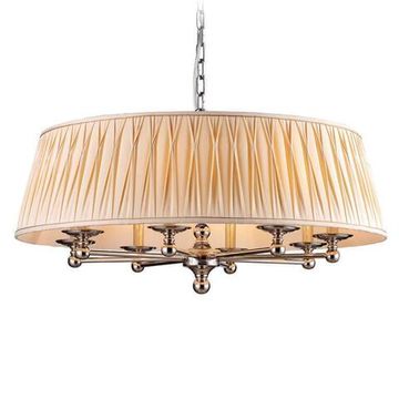 Подвесная люстра 8*E14 31508/C никель JULIA Newport